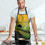 Australia New Zealand Rugby Apron Gradient Aboriginal Wallabies and Maori Black Fern - Aussie Hoodie