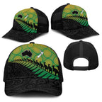 Australia New Zealand Rugby Baseball Net Cap Gradient Aboriginal Wallabies and Maori Black Fern - Aussie Hoodie