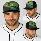 Australia New Zealand Rugby Baseball Net Cap Gradient Aboriginal Wallabies and Maori Black Fern - Aussie Hoodie