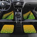 Australia New Zealand Rugby Car Mats Gradient Aboriginal Wallabies and Maori Black Fern - Aussie Hoodie