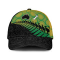 Australia New Zealand Rugby Classic Cap Gradient Aboriginal Wallabies and Maori Black Fern - Aussie Hoodie