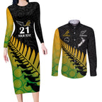 custom-australia-wallabies-and-aotearoa-rugby-couples-matching-long-sleeve-bodycon-dress-and-long-sleeve-button-shirts-kangaroo-black-fern-maori-gradient-vibe