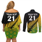 custom-australia-wallabies-and-aotearoa-rugby-couples-matching-off-shoulder-short-dress-and-long-sleeve-button-shirts-kangaroo-black-fern-maori-gradient-vibe