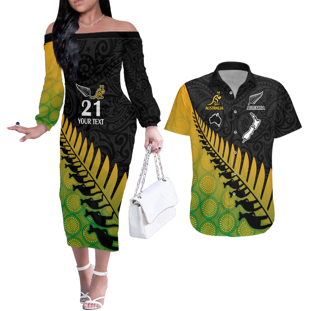 custom-australia-wallabies-and-aotearoa-rugby-couples-matching-off-the-shoulder-long-sleeve-dress-and-hawaiian-shirt-kangaroo-black-fern-maori-gradient-vibe