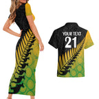 custom-australia-wallabies-and-aotearoa-rugby-couples-matching-short-sleeve-bodycon-dress-and-hawaiian-shirt-kangaroo-black-fern-maori-gradient-vibe
