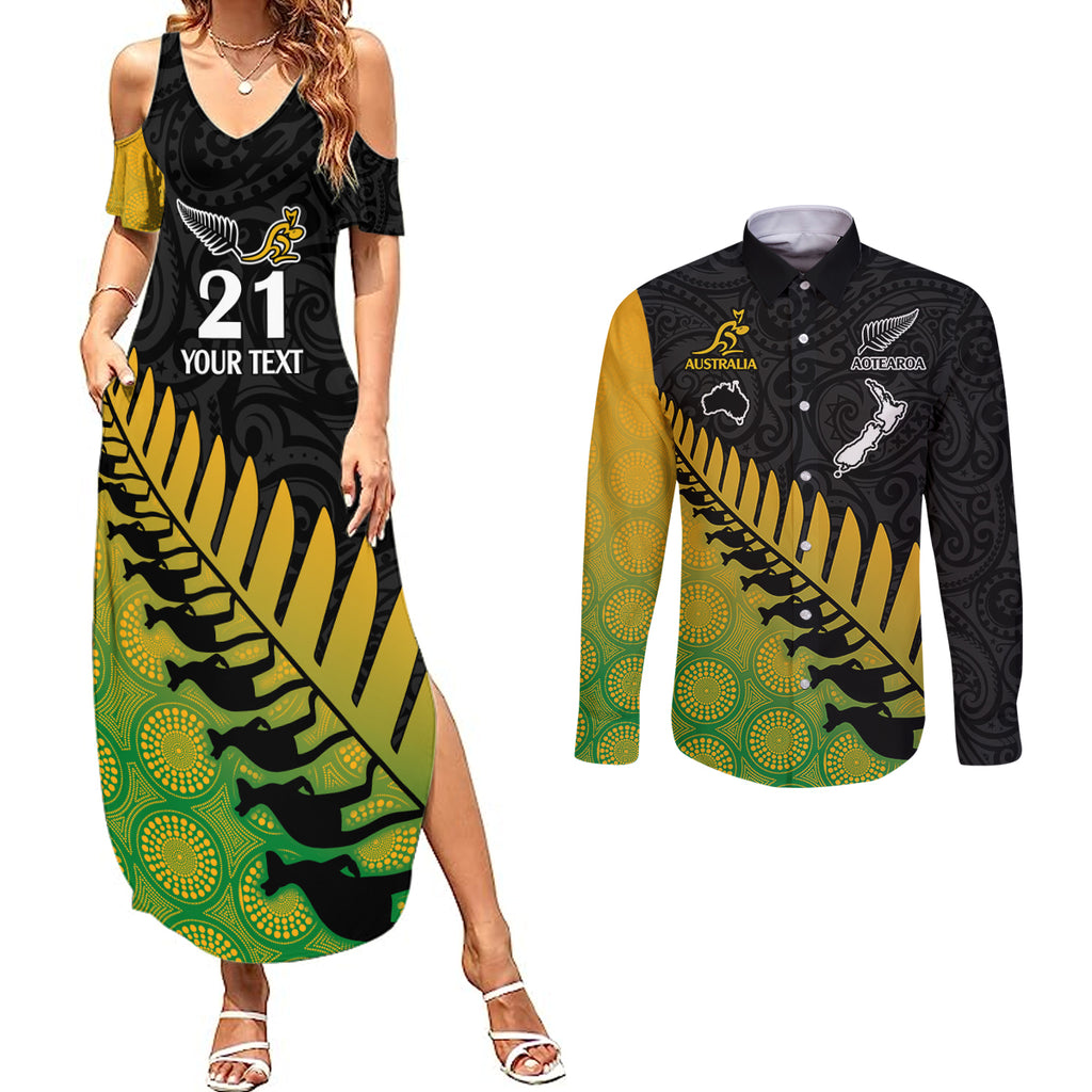 custom-australia-wallabies-and-aotearoa-rugby-couples-matching-summer-maxi-dress-and-long-sleeve-button-shirts-kangaroo-black-fern-maori-gradient-vibe