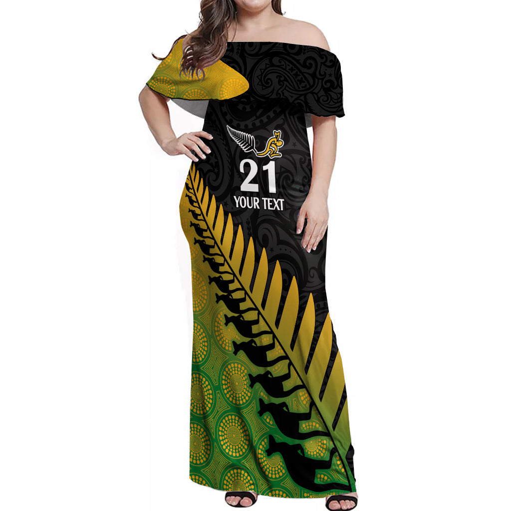 custom-australia-wallabies-and-aotearoa-rugby-off-shoulder-maxi-dress-kangaroo-black-fern-maori-gradient-vibe