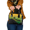 Australia New Zealand Rugby Shoulder Handbag Gradient Aboriginal Wallabies and Maori Black Fern - Aussie Hoodie