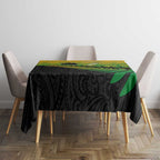 Australia New Zealand Rugby Tablecloth Gradient Aboriginal Wallabies and Maori Black Fern - Aussie Hoodie