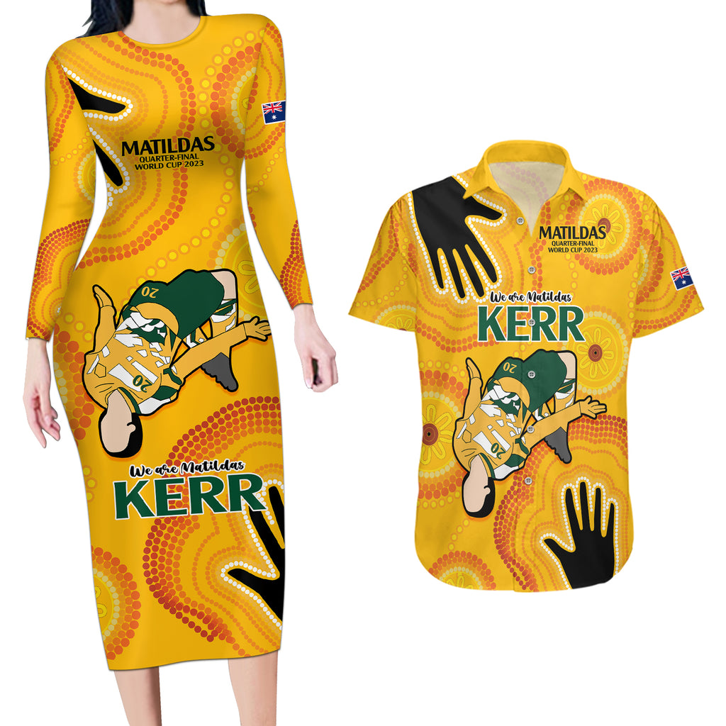 sam-kerr-matildas-couples-matching-long-sleeve-bodycon-dress-and-hawaiian-shirt-australia-soccer-world-cup-2023-quater-final