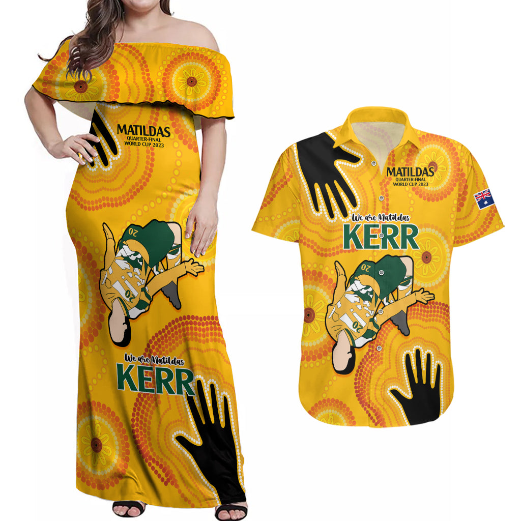 sam-kerr-matildas-couples-matching-off-shoulder-maxi-dress-and-hawaiian-shirt-australia-soccer-world-cup-2023-quater-final