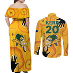 sam-kerr-matildas-couples-matching-off-shoulder-maxi-dress-and-long-sleeve-button-shirts-australia-soccer-world-cup-2023-quater-final