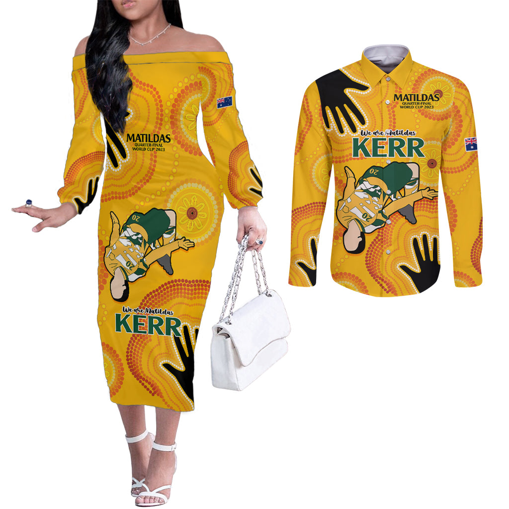 sam-kerr-matildas-couples-matching-off-the-shoulder-long-sleeve-dress-and-long-sleeve-button-shirts-australia-soccer-world-cup-2023-quater-final