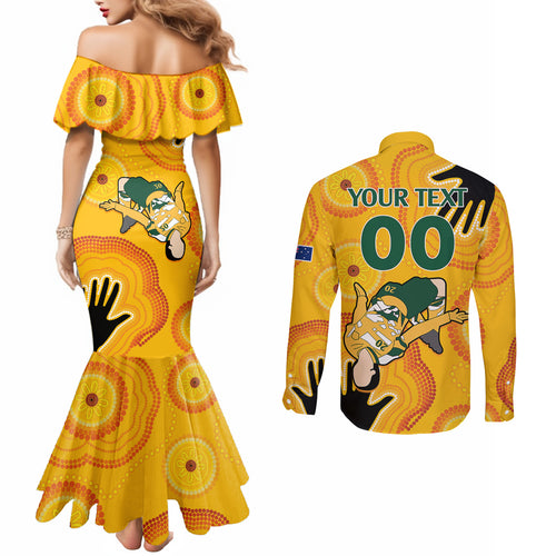 custom-sam-kerr-matildas-couples-matching-mermaid-dress-and-long-sleeve-button-shirts-australia-soccer-world-cup-2023-quater-final