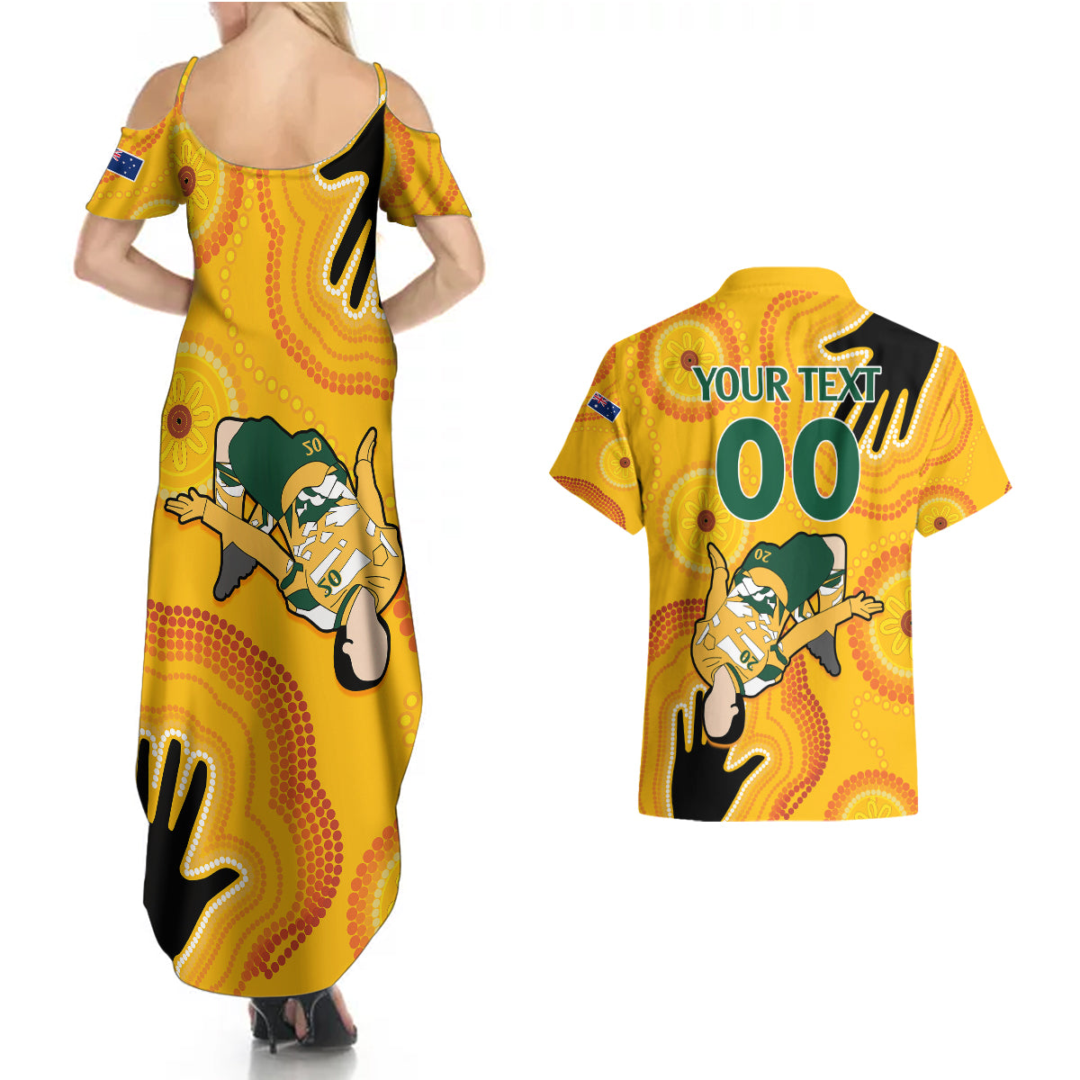 custom-sam-kerr-matildas-couples-matching-summer-maxi-dress-and-hawaiian-shirt-australia-soccer-world-cup-2023-quater-final