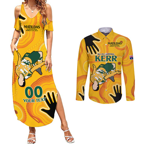custom-sam-kerr-matildas-couples-matching-summer-maxi-dress-and-long-sleeve-button-shirts-australia-soccer-world-cup-2023-quater-final