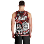 Te Reo Maori New Zealand Men Tank Top Aotearoa Kia Haka Maori Tribal Tattoo Red Style LT9