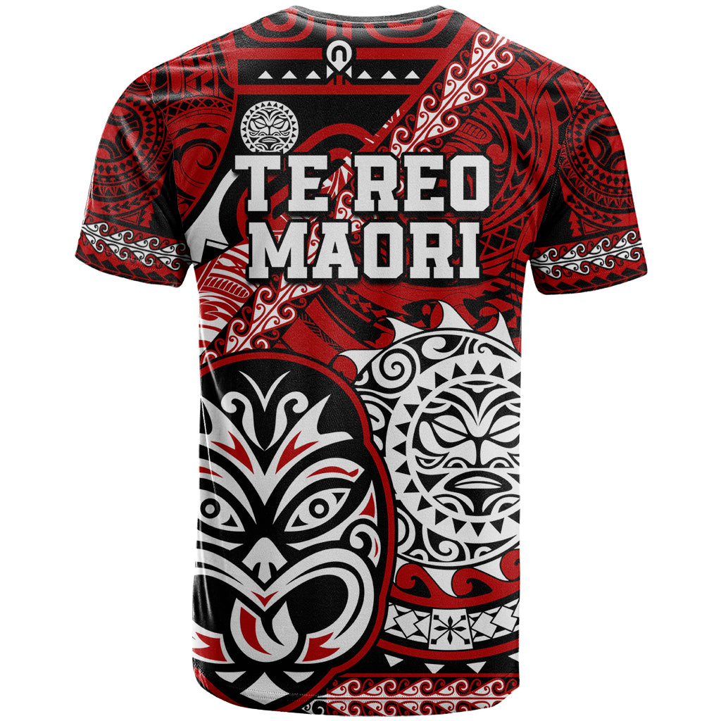 Te Reo Maori New Zealand T Shirt Aotearoa Kia Haka Maori Tribal Tattoo Red Style LT9