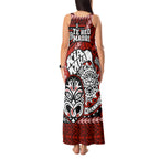 Te Reo Maori New Zealand Tank Maxi Dress Aotearoa Kia Haka Maori Tribal Tattoo Red Style LT9