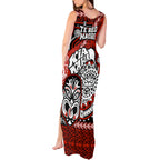 Te Reo Maori New Zealand Tank Maxi Dress Aotearoa Kia Haka Maori Tribal Tattoo Red Style LT9