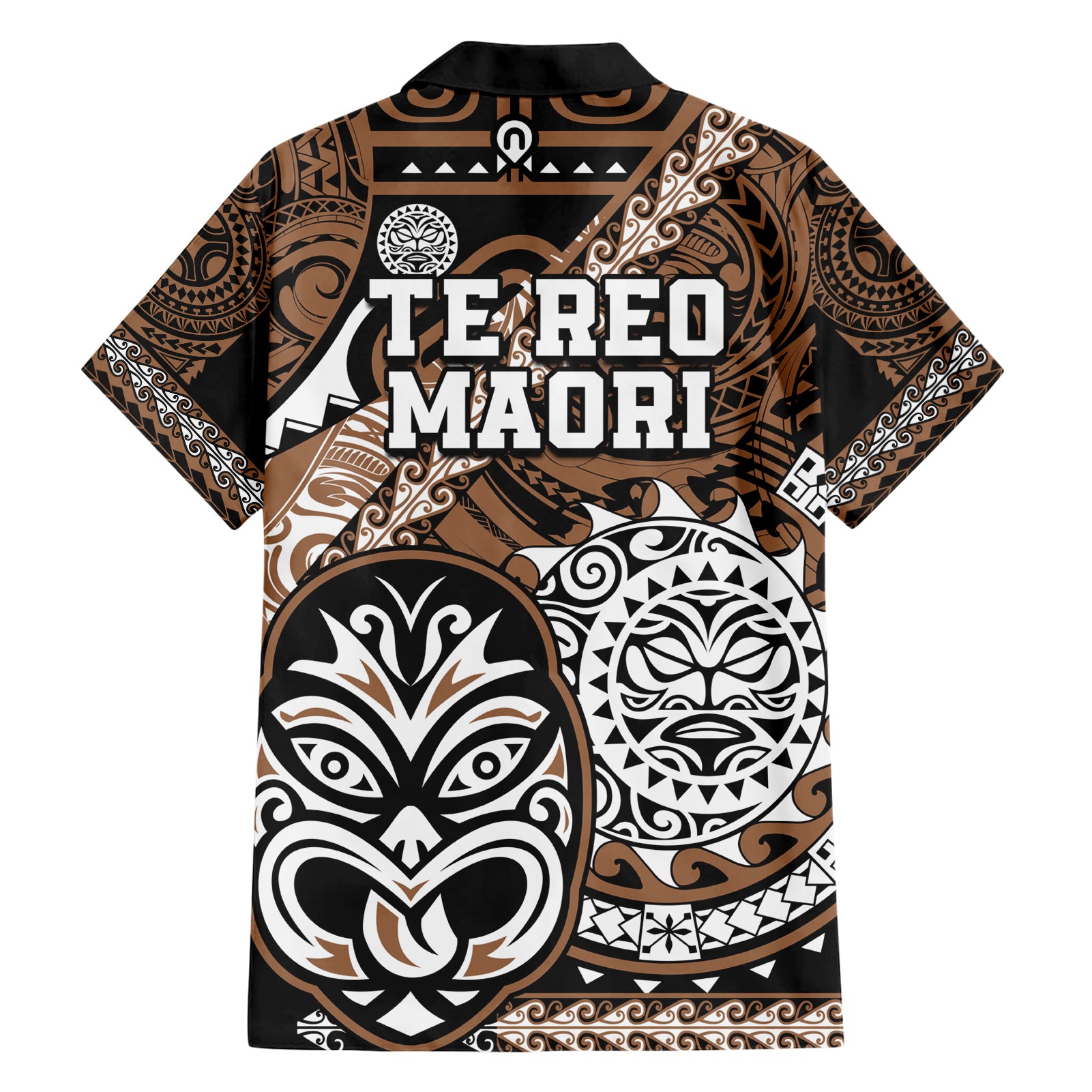 Te Reo Maori New Zealand Hawaiian Shirt Aotearoa Kia Haka Maori Tribal Tattoo Gold Style LT9