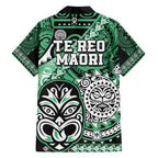 Te Reo Maori New Zealand Hawaiian Shirt Aotearoa Kia Haka Maori Tribal Tattoo Green Style LT9