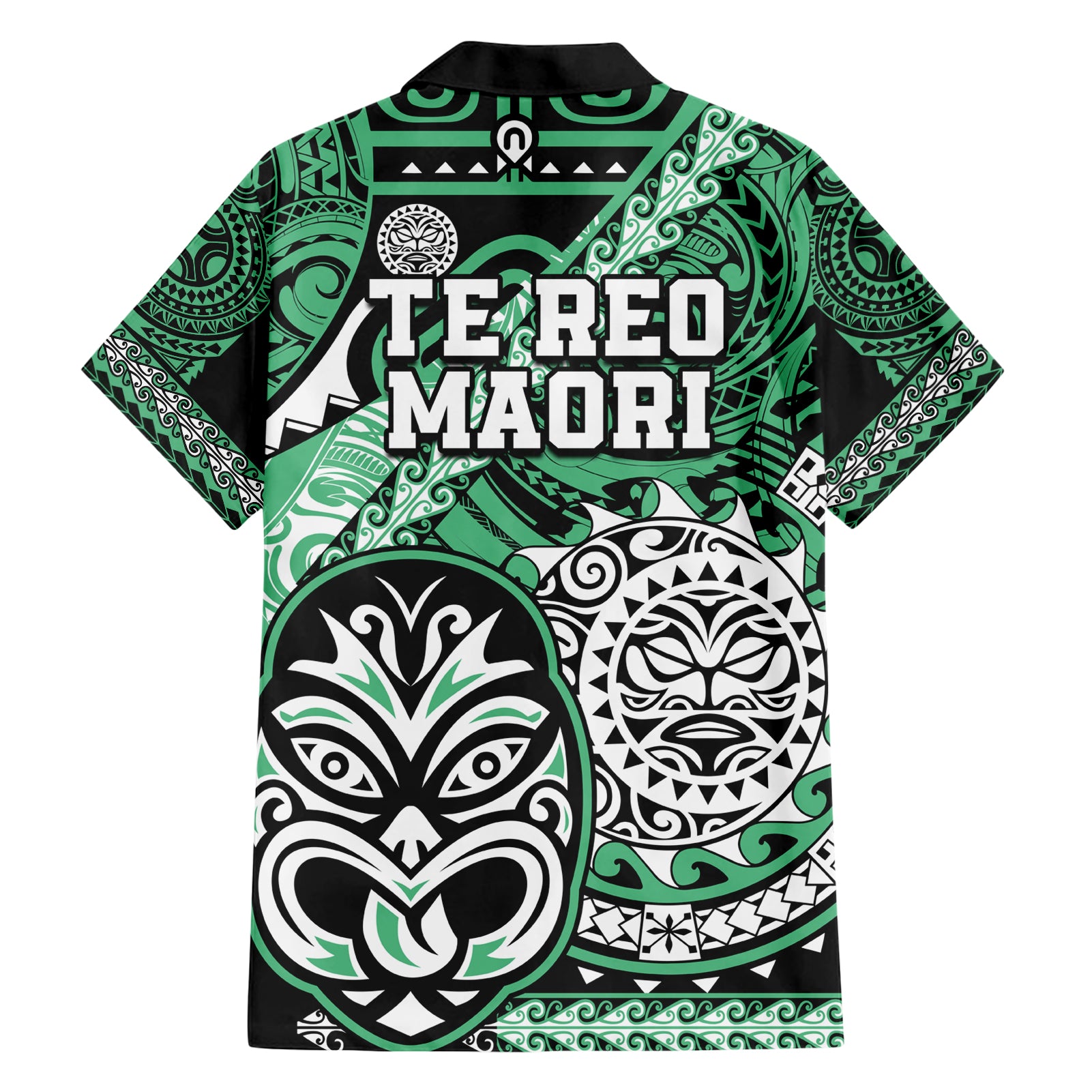 Te Reo Maori New Zealand Hawaiian Shirt Aotearoa Kia Haka Maori Tribal Tattoo Green Style LT9