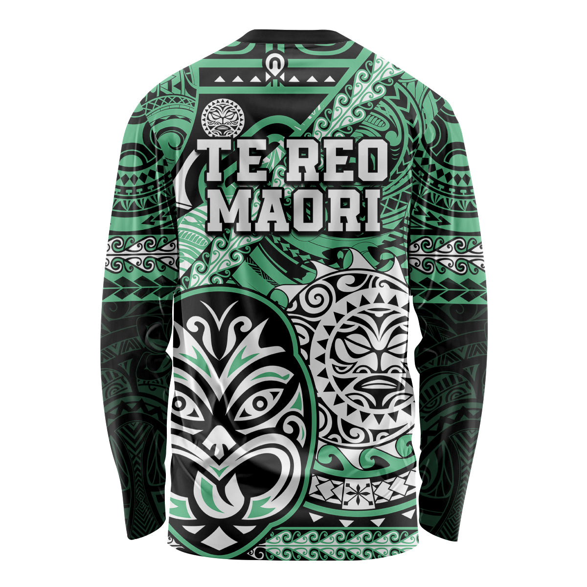 Te Reo Maori New Zealand Long Sleeve Shirt Aotearoa Kia Haka Maori Tribal Tattoo Green Style LT9