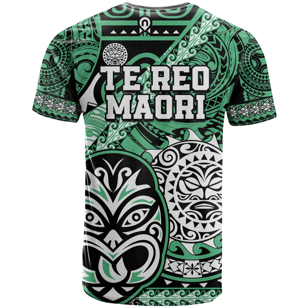 Te Reo Maori New Zealand T Shirt Aotearoa Kia Haka Maori Tribal Tattoo Green Style LT9