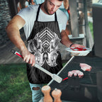 Aotearoa Kowhaiwhai Poutama Black Motif Apron