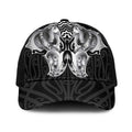 Aotearoa Kowhaiwhai Poutama Black Motif Baseball Net Cap