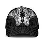 Aotearoa Kowhaiwhai Poutama Black Motif Classic Cap