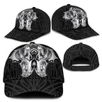 Aotearoa Kowhaiwhai Poutama Black Motif Classic Cap