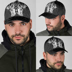 Aotearoa Kowhaiwhai Poutama Black Motif Classic Cap