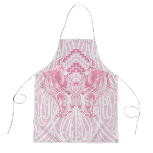 Aotearoa Kowhaiwhai Poutama Pink Motif Apron