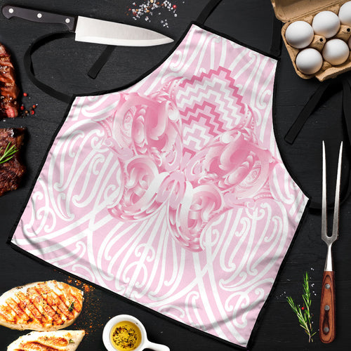 Aotearoa Kowhaiwhai Poutama Pink Motif Apron