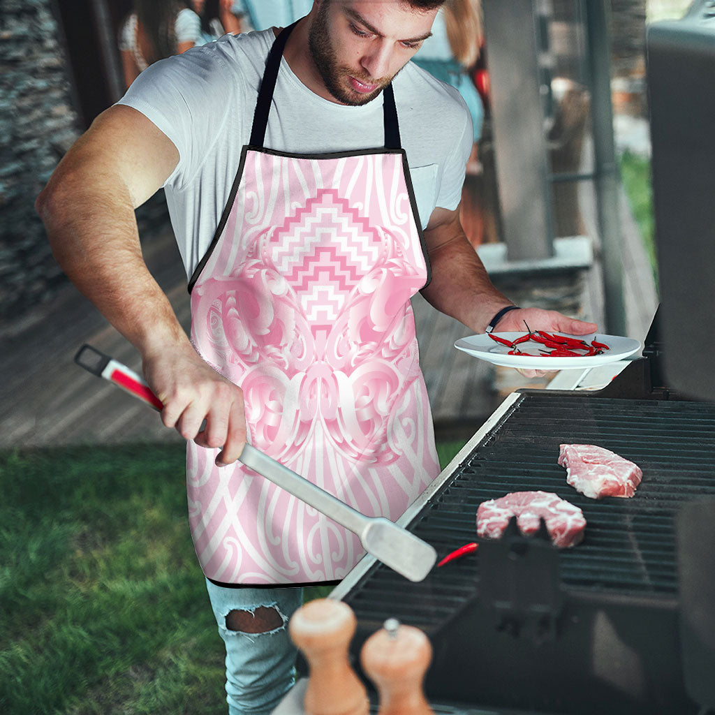 Aotearoa Kowhaiwhai Poutama Pink Motif Apron