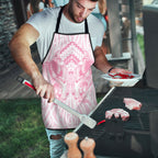 Aotearoa Kowhaiwhai Poutama Pink Motif Apron