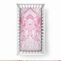 Aotearoa Kowhaiwhai Poutama Pink Motif Baby Bed Cover