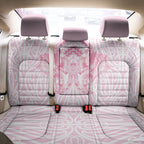 Aotearoa Kowhaiwhai Poutama Pink Motif Back Car Seat Cover