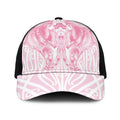 Aotearoa Kowhaiwhai Poutama Pink Motif Baseball Net Cap