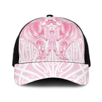 Aotearoa Kowhaiwhai Poutama Pink Motif Baseball Net Cap