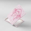 Aotearoa Kowhaiwhai Poutama Pink Motif Canvas Wall Art