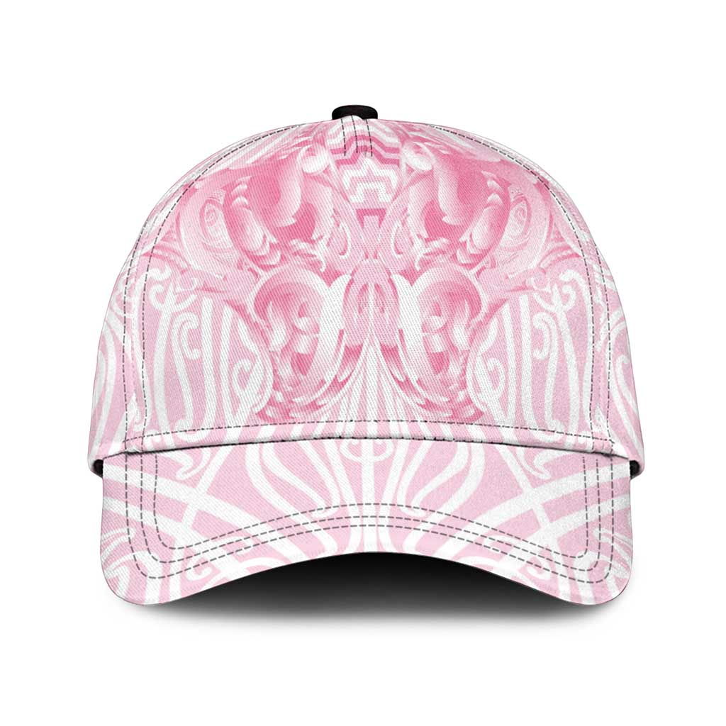 Aotearoa Kowhaiwhai Poutama Pink Motif Classic Cap