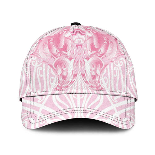 Aotearoa Kowhaiwhai Poutama Pink Motif Classic Cap