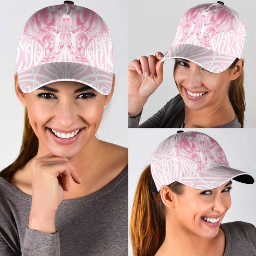 Aotearoa Kowhaiwhai Poutama Pink Motif Classic Cap