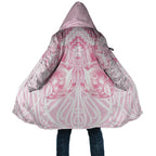 Aotearoa Kowhaiwhai Poutama Pink Motif Cloak