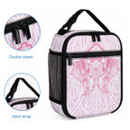 Aotearoa Kowhaiwhai Poutama Pink Motif Lunch Bag