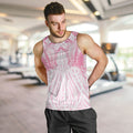 Aotearoa Kowhaiwhai Poutama Pink Motif Men Tank Top