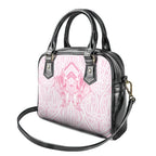 Aotearoa Kowhaiwhai Poutama Pink Motif Shoulder Handbag